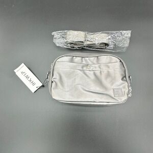 IHKWIP Convertible Crossbody Bag Silver Multiple Compartments With Strap‎